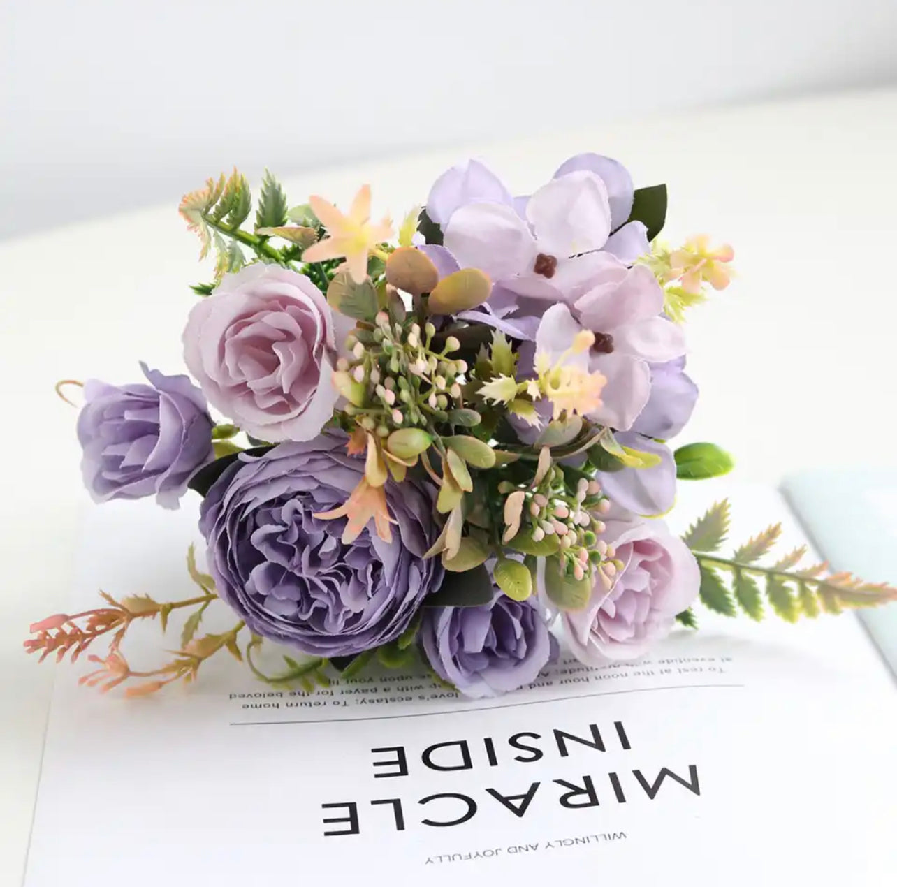 PURPLE FLOWER ARRANGEMENT Wagga Event Hire