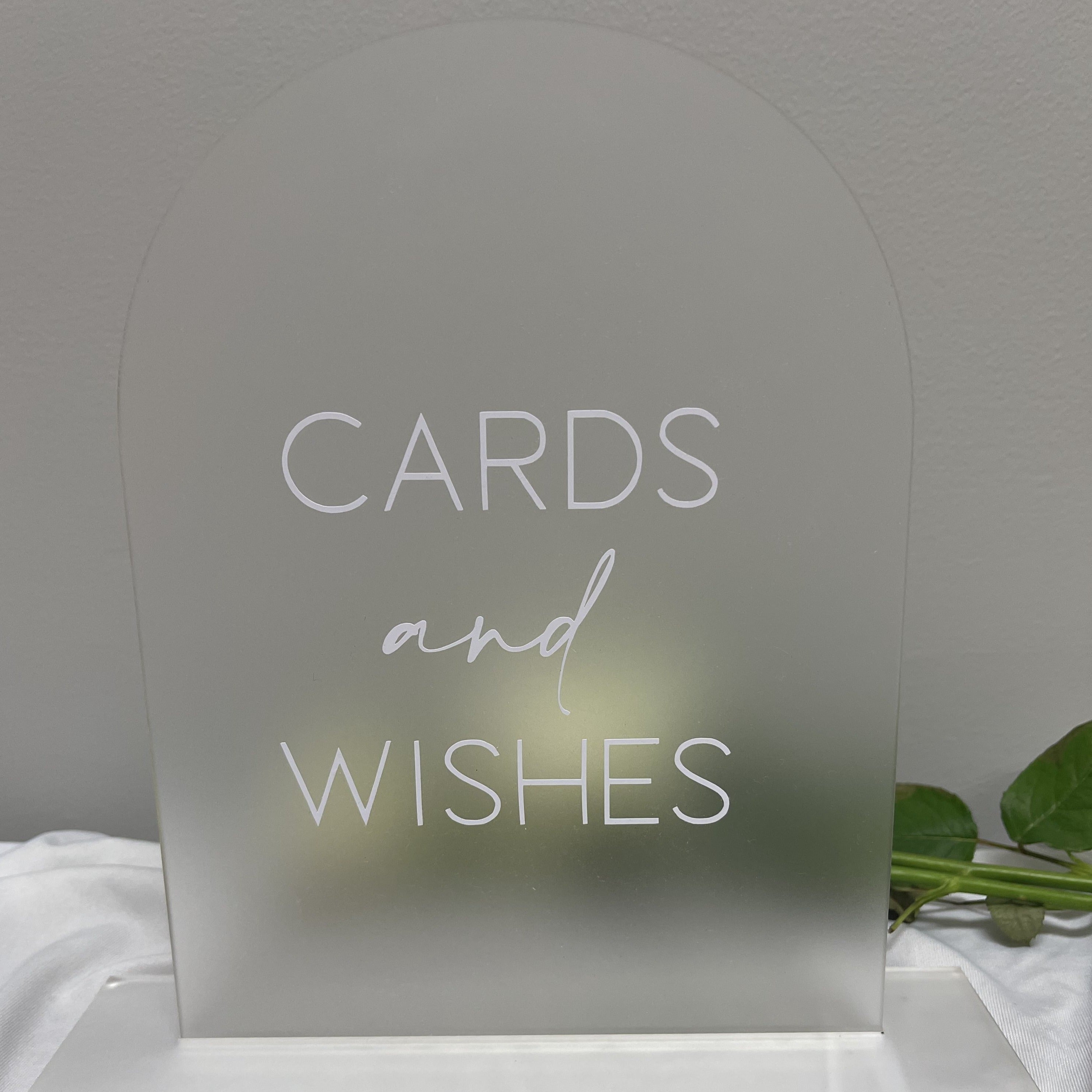 CARDS AND WISHES SIGN – Wagga Event Hire